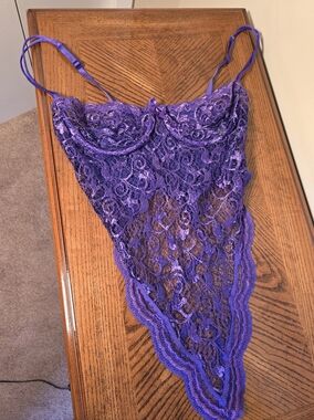 1980s Victorias Secret Lace Teddy